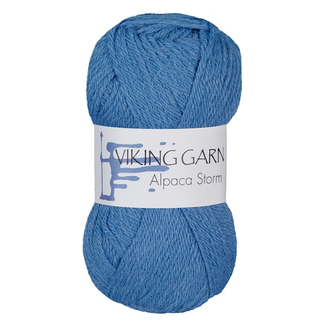 Alpaca Storm 50 g Mellomblå 523 Viking Garn