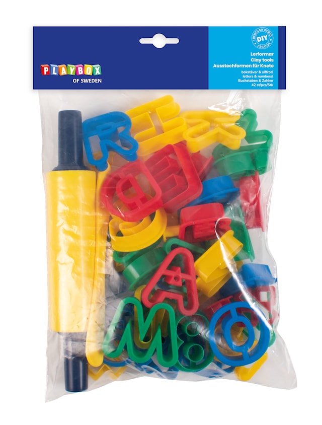 Tuotekuva 1 - Muottisetti Kirjaimet ja Numerot Playbox