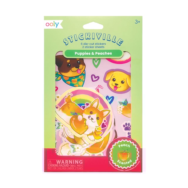 Produktbilde 3 for Duftende klistremerker Stickiville Hundevalper 12 stk Ooly