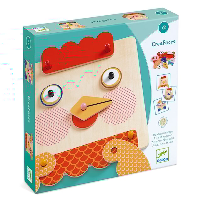 Produktbilde 1 for Pedagogiske magneter, ansikter, Djeco