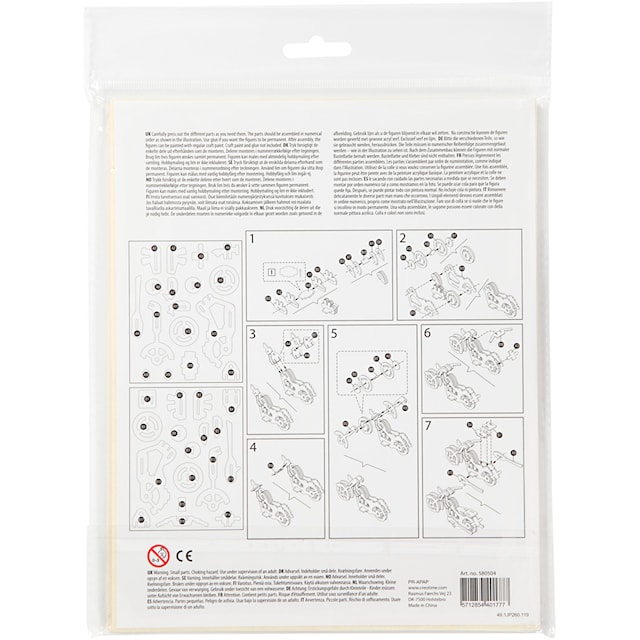 Tuotekuva 4 - 3D-palapeli, moottoripyörä, koko 19x9x9 cm, 1 kpl