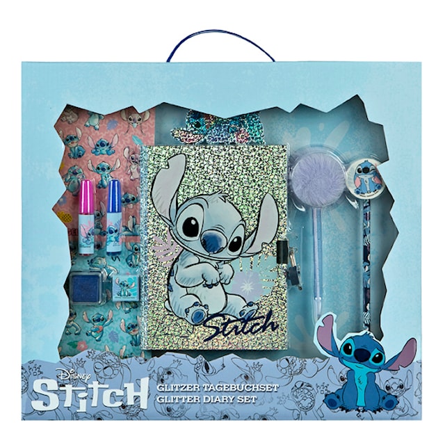 Produktbilde 1 for Glitter Dagboksett Disney Stitch