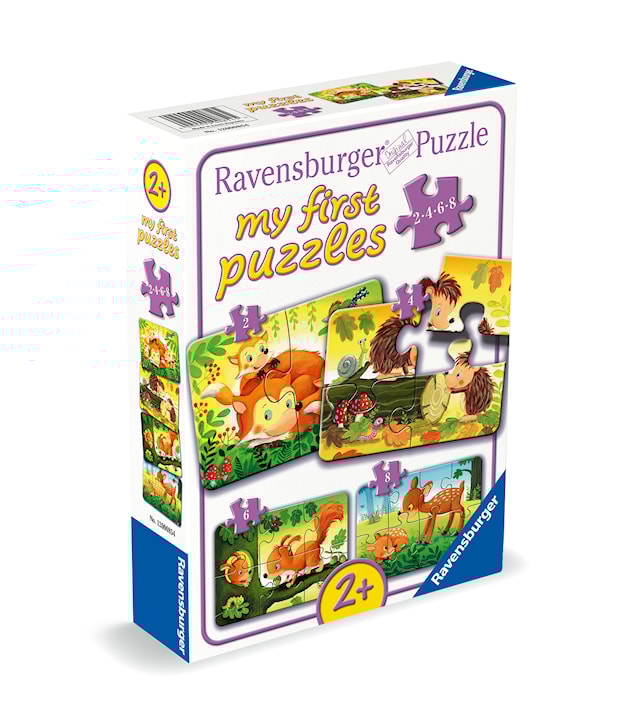 Produktbilde 7 for Puslespill Forest Animal Fun 2/4/6/8 brikker, Ravensburger