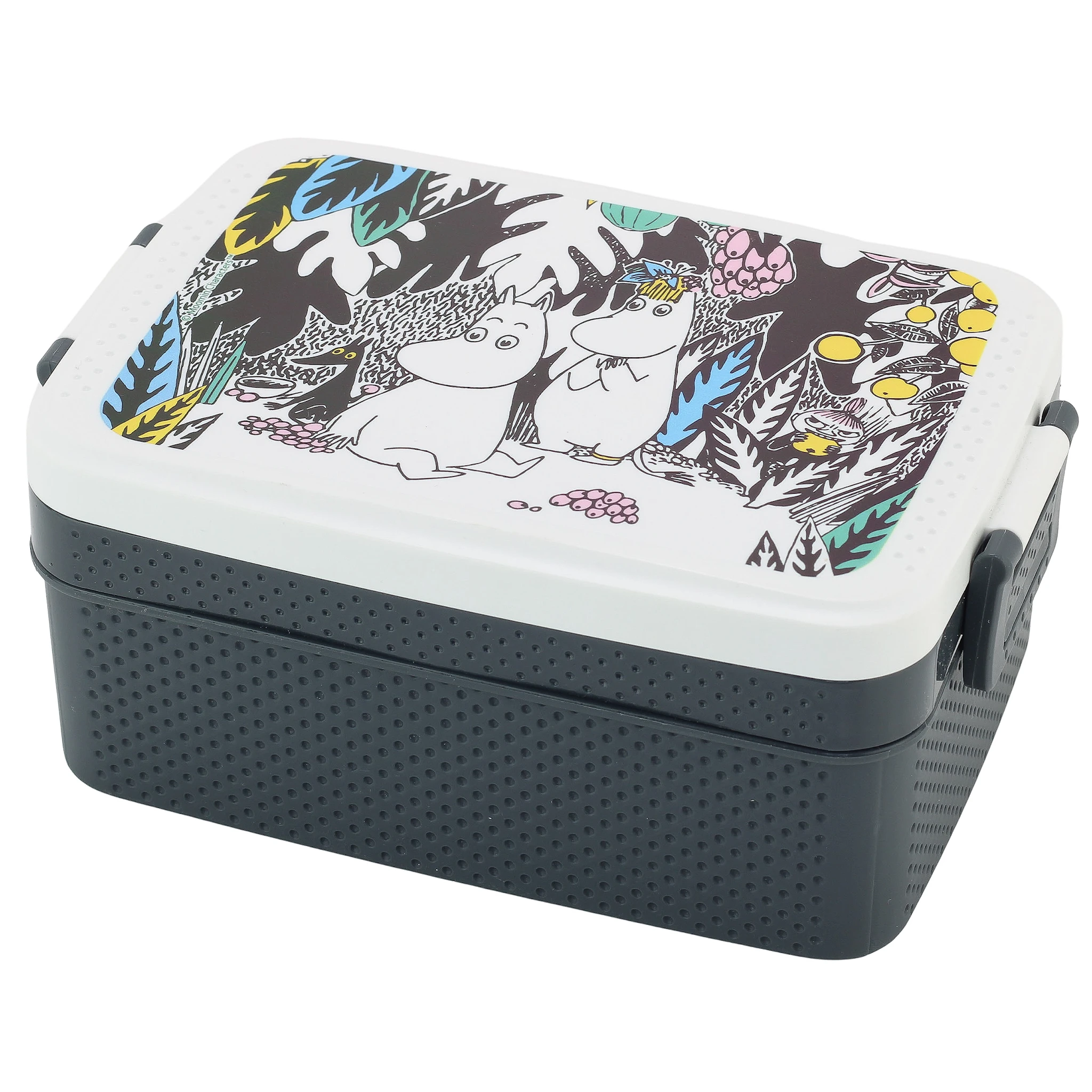 Produktbild för Matlåda Mumin Djungel, Grafit, Rätt Start