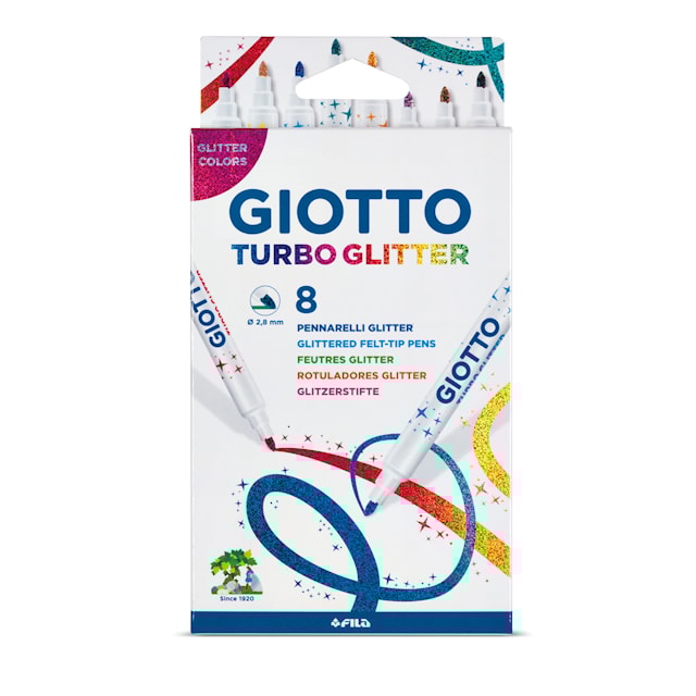 Produktbild 1 för Glitterpennor 8-p, Giotto Turbo