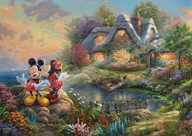 Tuotekuva 2 - Disney Sweethearts Mickey & Minnie Thomas Kinkade Palapelit 1000 palaa Schmidt