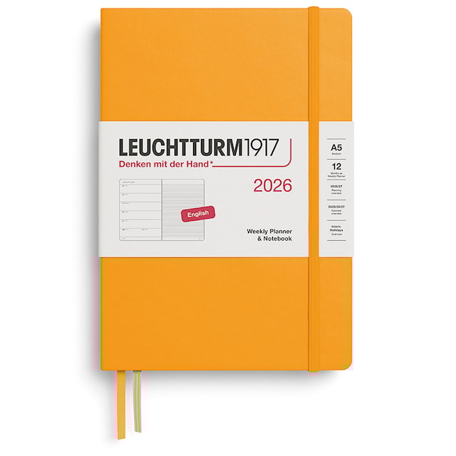 Weekly Planner & Notebook 2026 A5 Rising Sun Leuchtturm1917