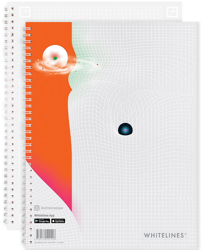 Tuotekuva 1 - Whitelines Revelations Kierrelehtiö A4 Ruudullinen