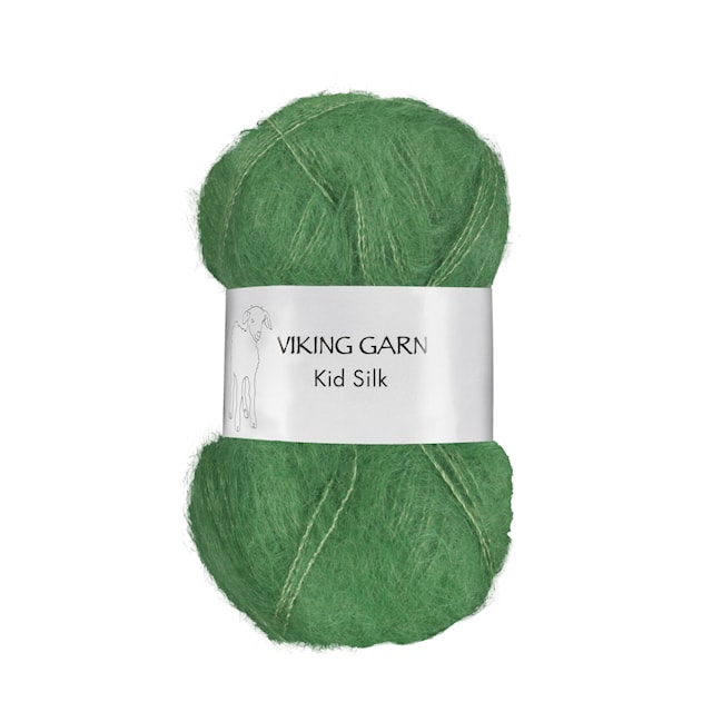 Kid/Silk 25 g Green 332 Viking Garn