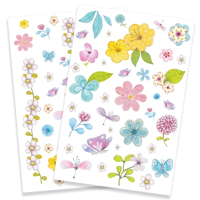 Produktbilde 3 for Tatoveringer Engblomster 50 stk Djeco