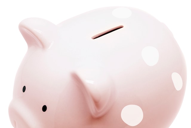 Produktbilde 3 for Spargris Medium Polka Dot Rosa