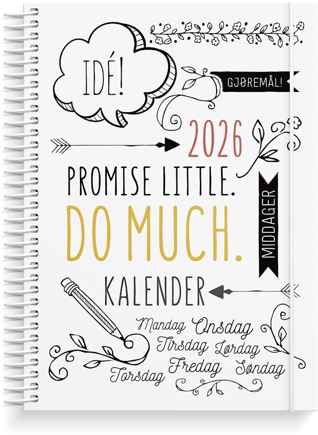 Produktbilde 1 for Ukekalender 2026 A5 Doodle GRIEG