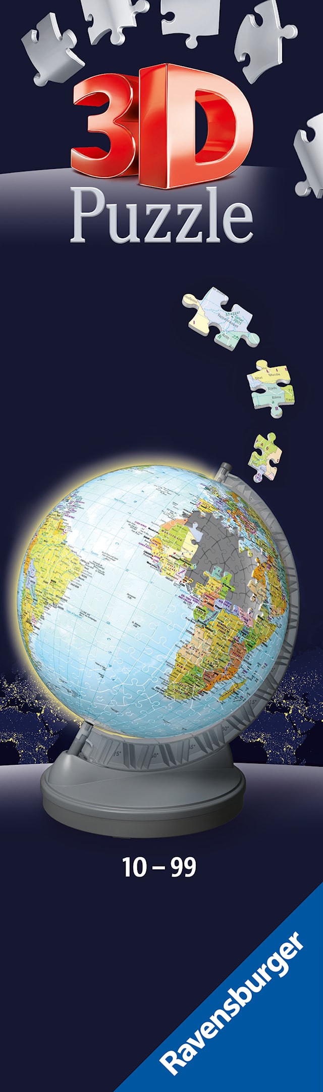 Tuotekuva 4 - Globe With Light, Palapeli 540 Palaa, Ravensburger