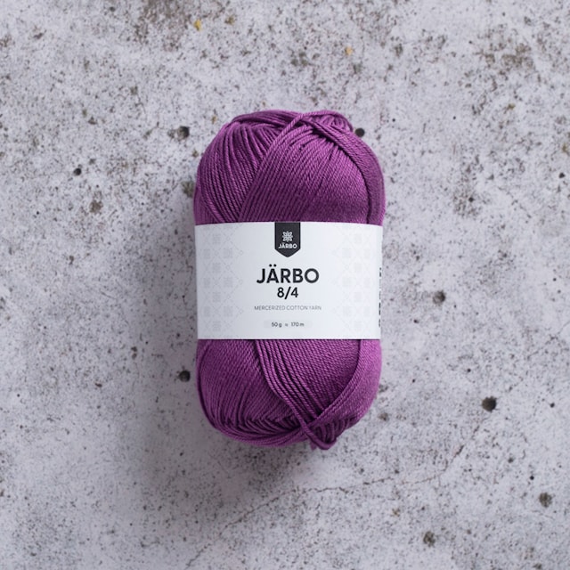 8/4 Puuvillalanka 50 g Violetti (32080) Järbo