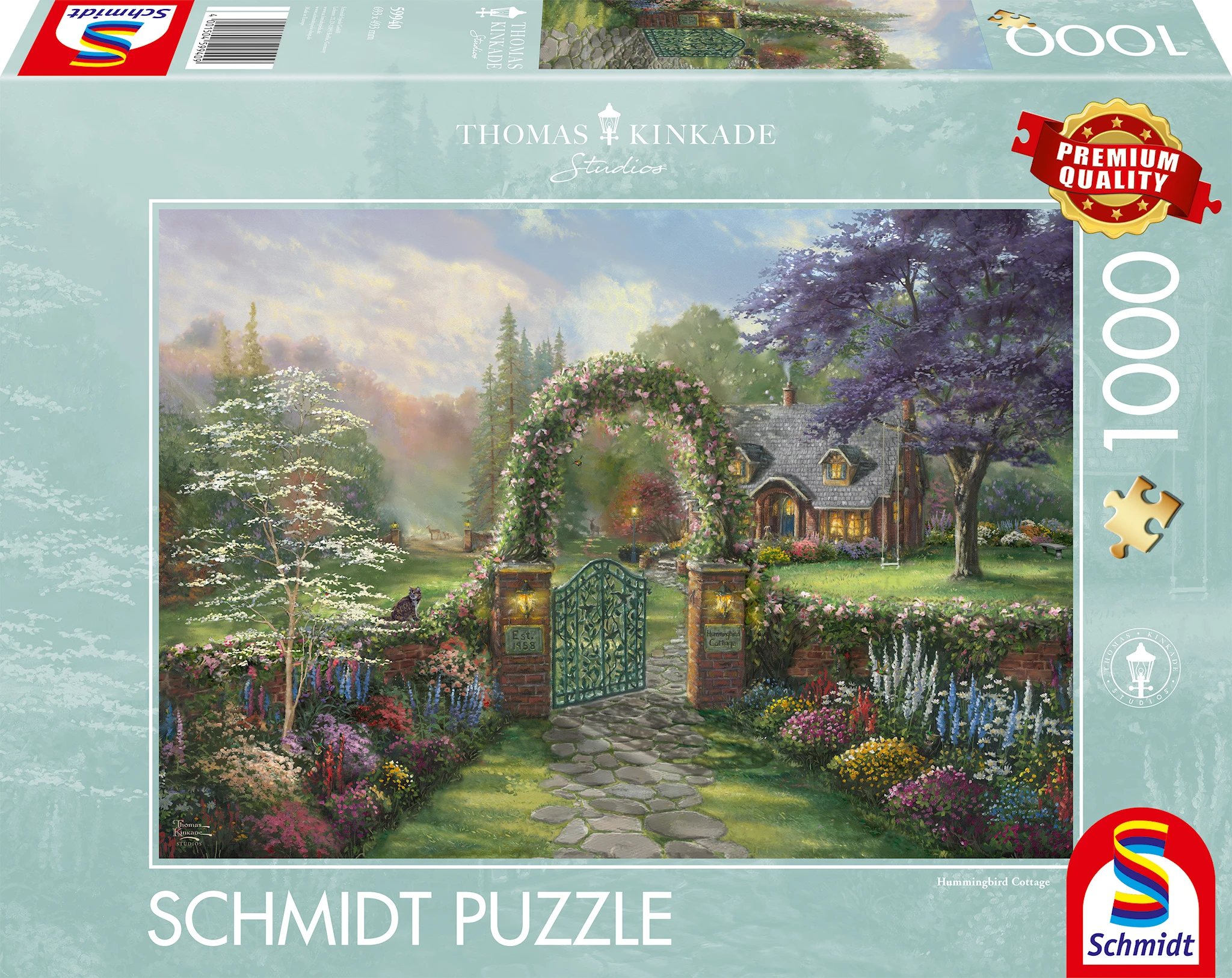 Produktbilde for Hummingbird Cottage Thomas Kinkade Puslespill 1000 brikker Schmidt
