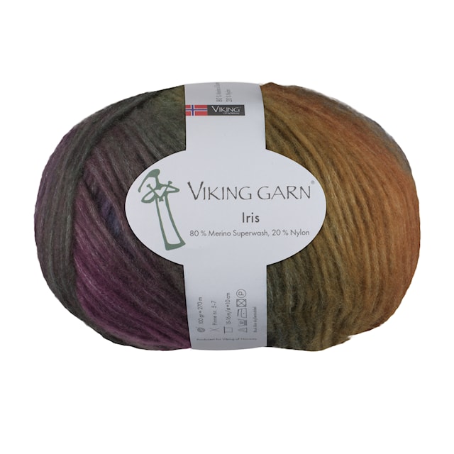 Viking Iris 100 g Moni oranssi/ruskea 459 Viking Garn