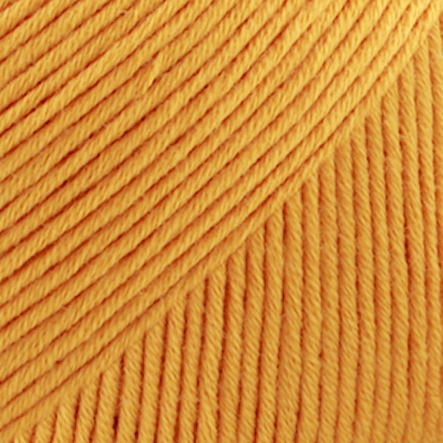 Safran Drops design Garn Bomull 50 g sterk gul 11