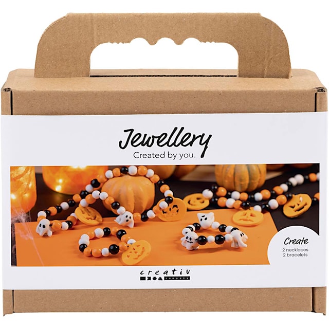 Produktbild 1 för Mini DIY Kit Halloween Smycken Halsband och armband 1 förp