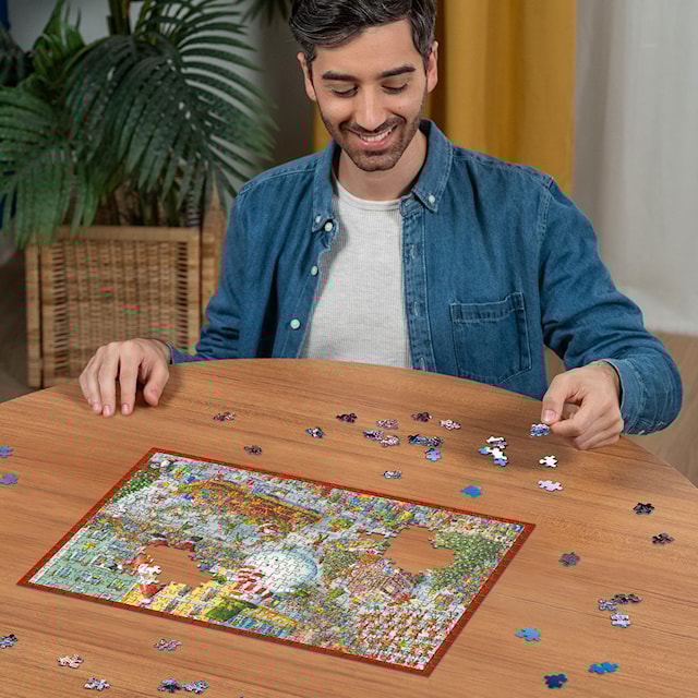 Produktbild 3 för Pussel Here Comes Christmas! 500 bitar, Ravensburger