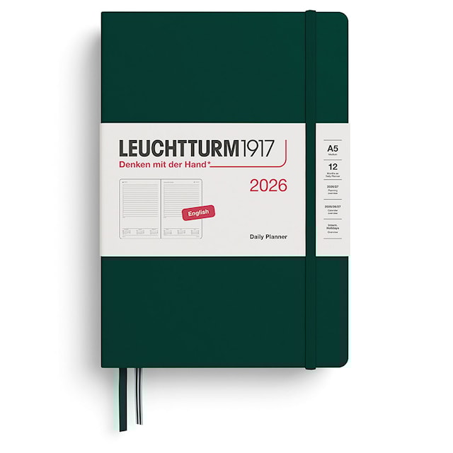 Daily Planner 2026 A5 Forest Green Leuchtturm1917