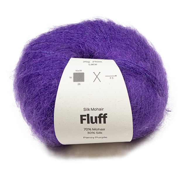 Silk Mohair Fluff 25 gr Pansy purple A808 Adlibris