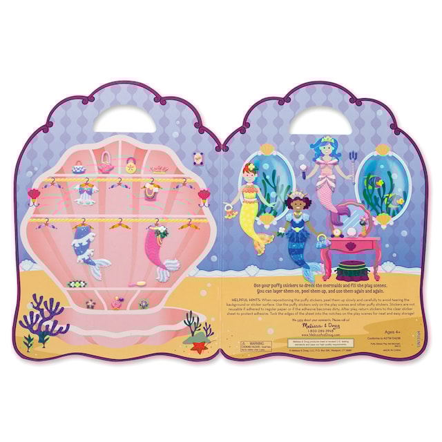Tuotekuva 2 - Kierrätettävät Puffy-tarrat Merenneito Melissa & Doug