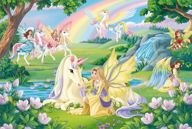 Produktbild 2 för Pussel Enhörnings magi med Schleich Bayala häst 100 bitar Schmidt