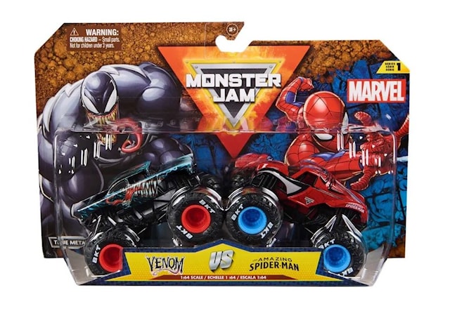 Monster Jam 1:64 Marvel 2 Pack Spider Man: Venom