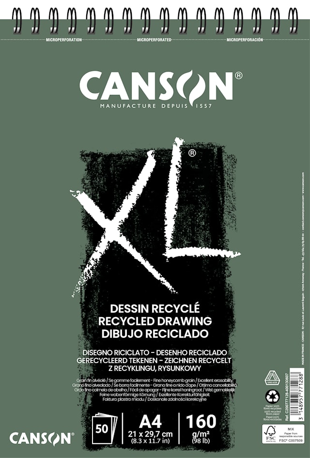 Tuotekuva 1 - Canson XL Recycle 50 Arkkia 160 g A4