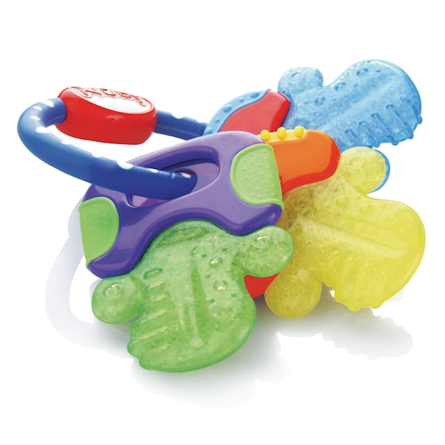 Bitleksak IcyBite Nycklar Blå/Gul/Grön Nûby