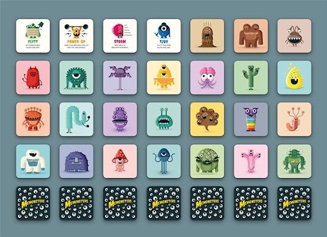 Produktbild 2 för Memonsters, Memospel (SE)