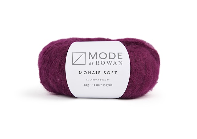 Mohair Soft mohairmiks 50gr Wine 208, Mode at Rowan