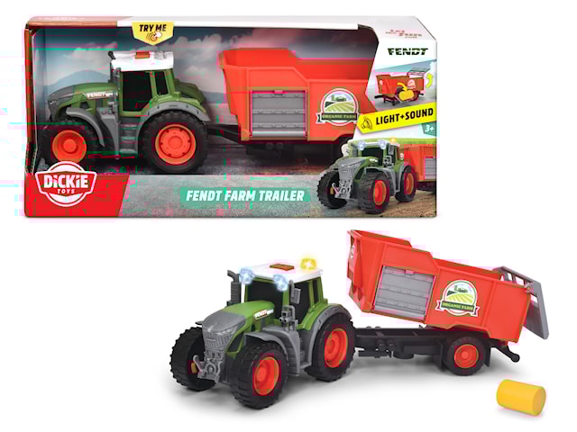 Produktbild 1 för Fendt Traktor med Trailer, Dickie Toys