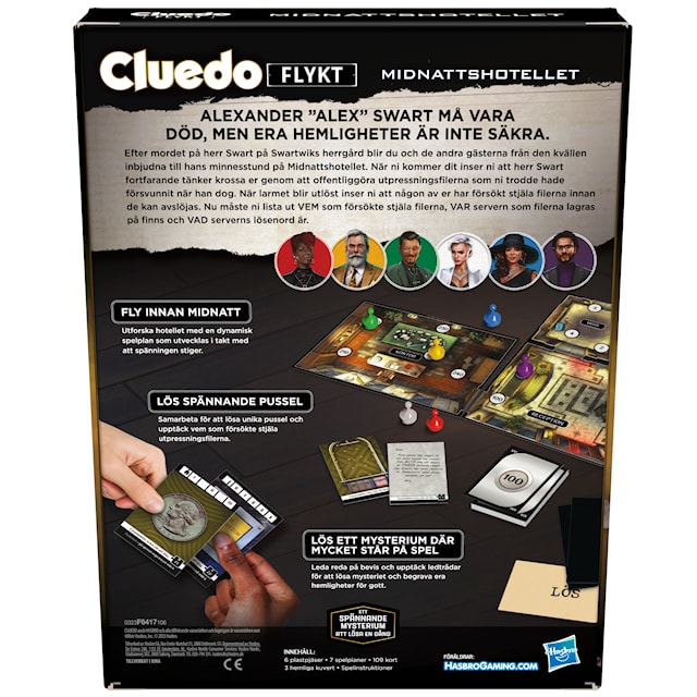 Produktbilde 2 for Cluedo Escape The Midnight Hotel, Hasbro (SE)