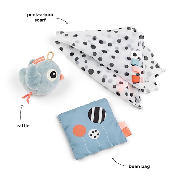 Produktbild 2 för Sensoriskt Lekset Birdee Blue Dony By Deer