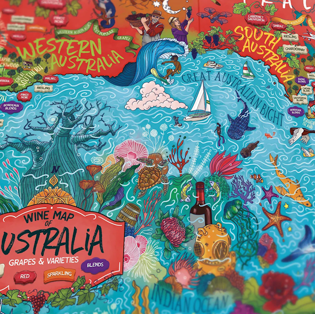Produktbild 7 för Vinpussel -  Austalien 1000 bitar, Water and Wines