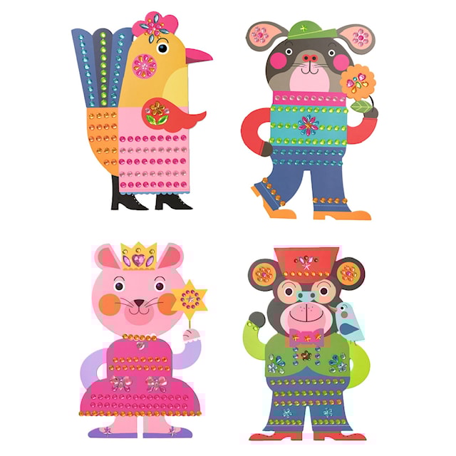 Produktbilde 5 for Dekorhobby Glitrende Mosaikksteiner 4 Ark Djeco