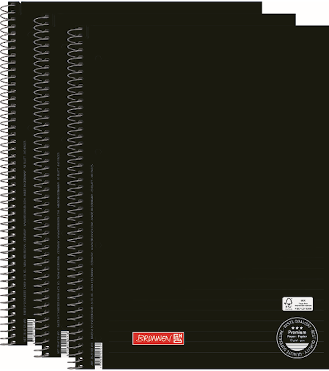 Kollegieblokk A4 Linjert 3-pk 90g/80 Ark Almanacksförlaget