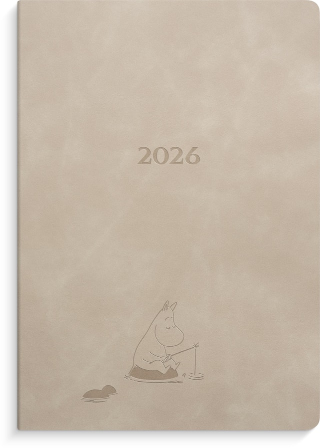 Produktbild 1 för Kalender 2026 A5 Mumin Beige Burde