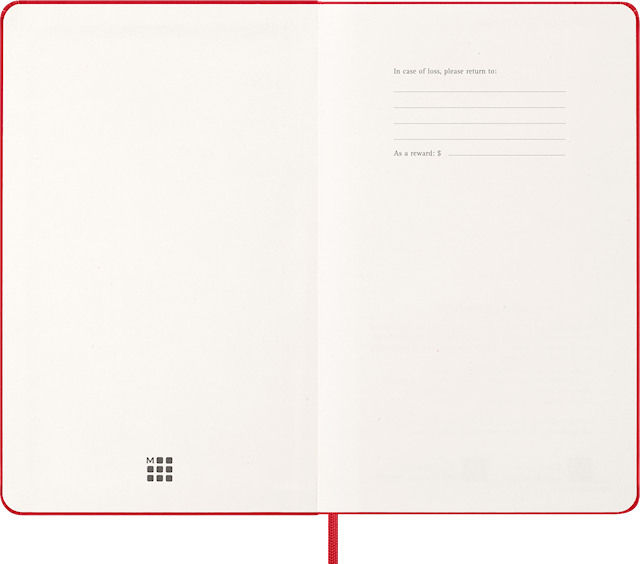 Tuotekuva 5 - Kalenteri 2026 Classic Hard 12M Week Note Large Punainen Moleskine