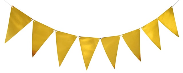 Triangle Banner Gold 3.6 m