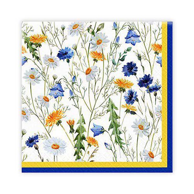 Produktbilde 1 for Kaffserviett Sommerblomster 20-pack Gullers