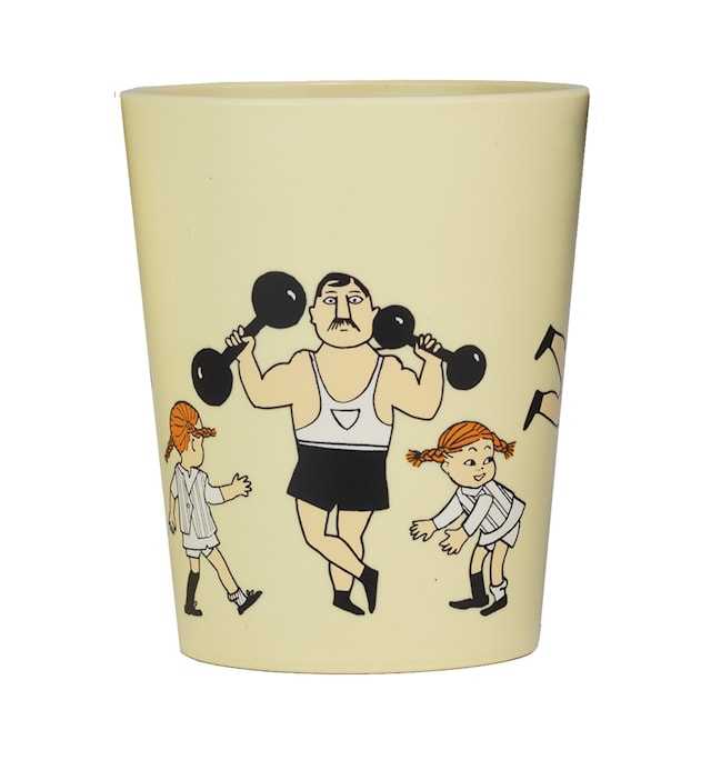 Produktbild 1 för Pippi Cirkus Tumblermugg Gul Rätt Start