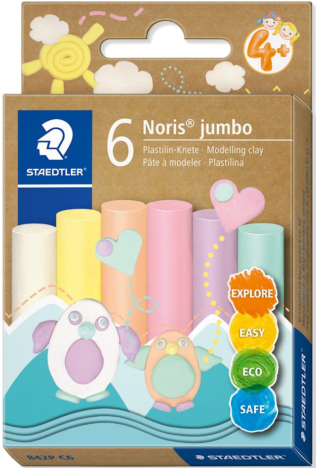 Leire Pastell 6-pakning Noris Junior Staedtler