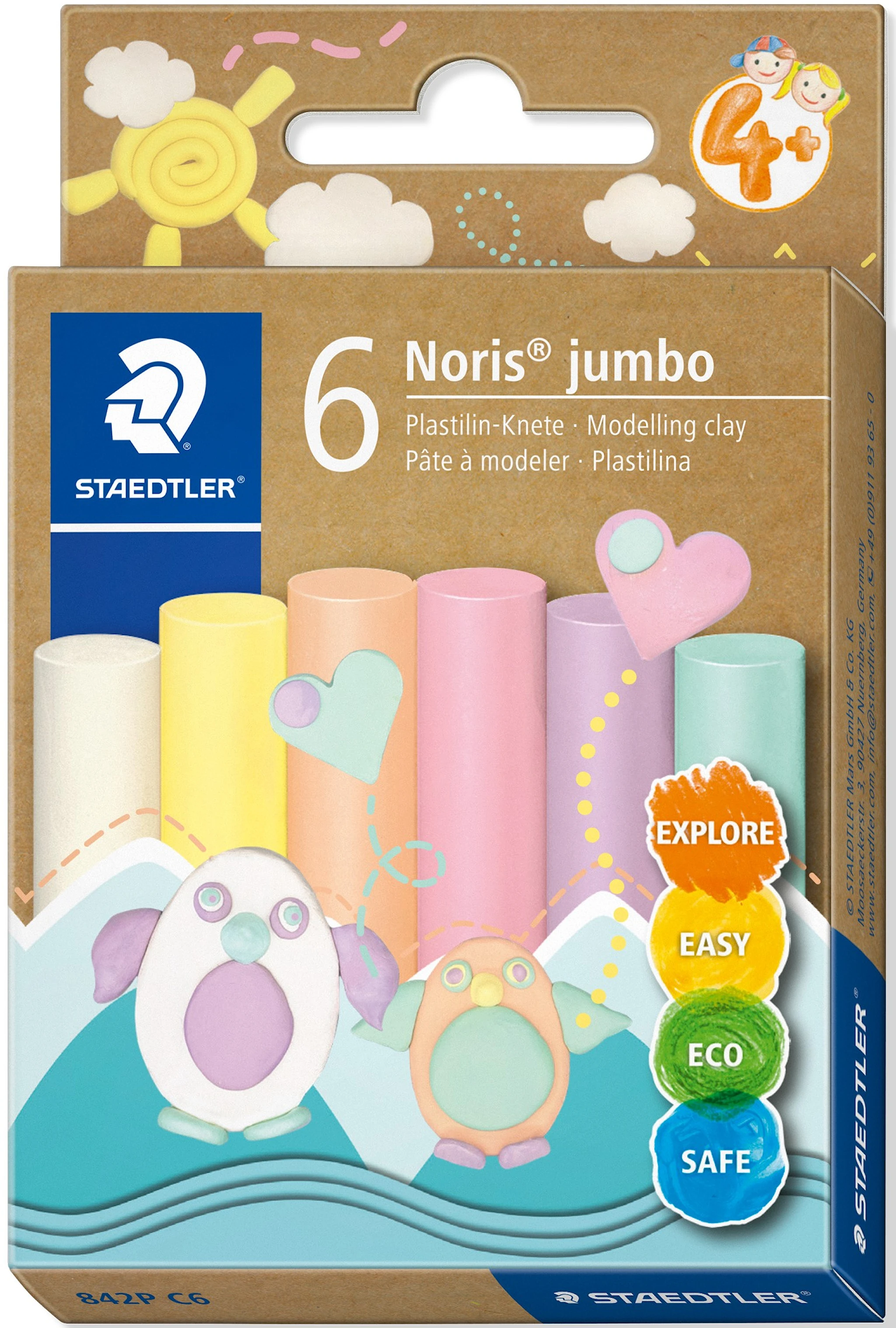 Tuotekuva ille Savea Pastelli 6-pack Noris Junior Staedtler