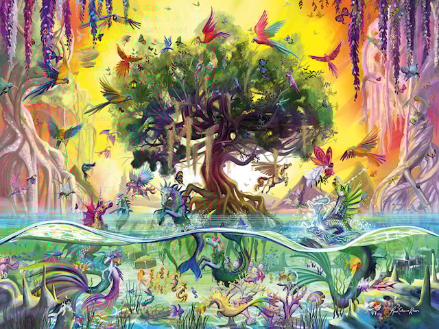 Produktbild 3 för Pussel Sea Unicorn 1500 bitar, Ravensburger