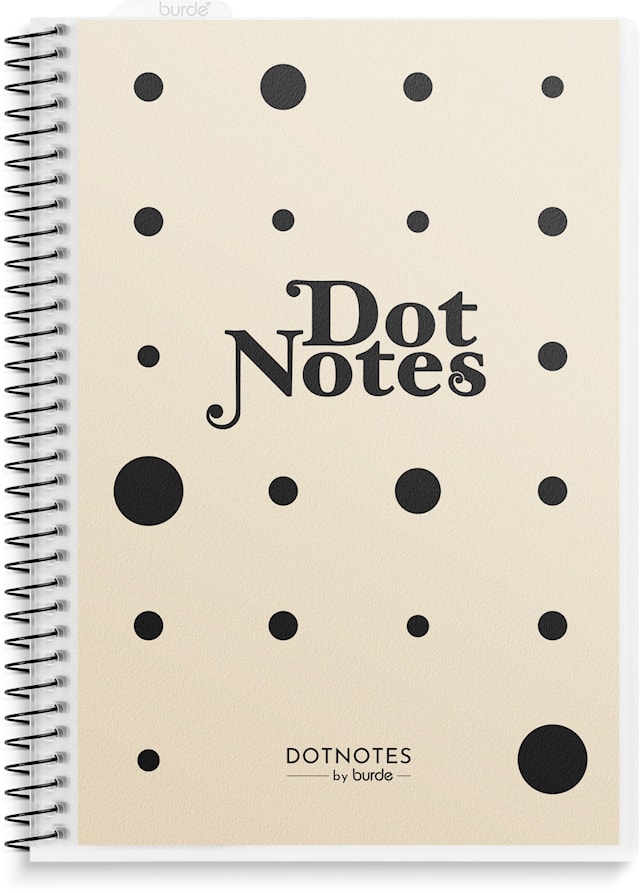 Produktbilde 1 for Notatbok A5 DotNotes, spiralbundet, Burde