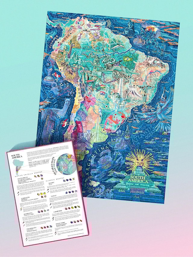 Tuotekuva 4 - Wine Puzzle - South America 1000 palaa, Water & Wines