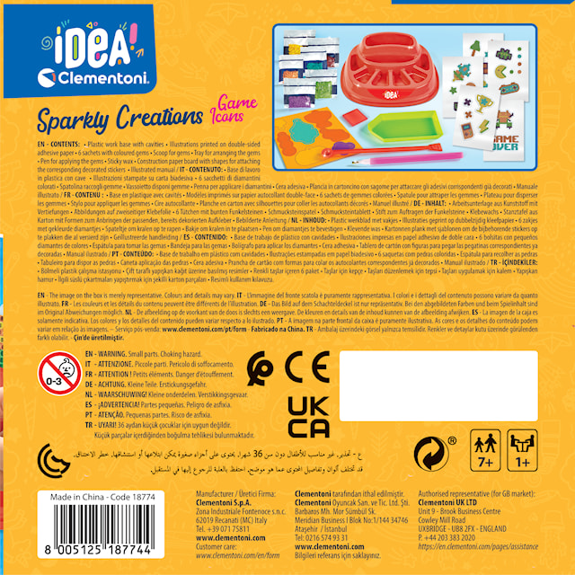 Produktbild 8 för Diamantmålning Sparkly Creations Game Icons Clementoni