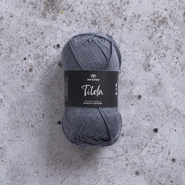 Tilda Garn Bomullsmix 50 g blå 569 Svarta Fåret